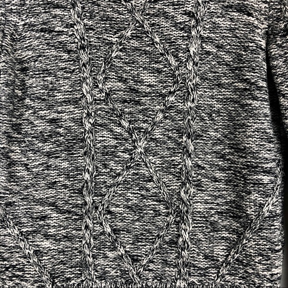 Banana Republic Sweater Women's S Black White Ribbed Knit - Picture 5 of 9